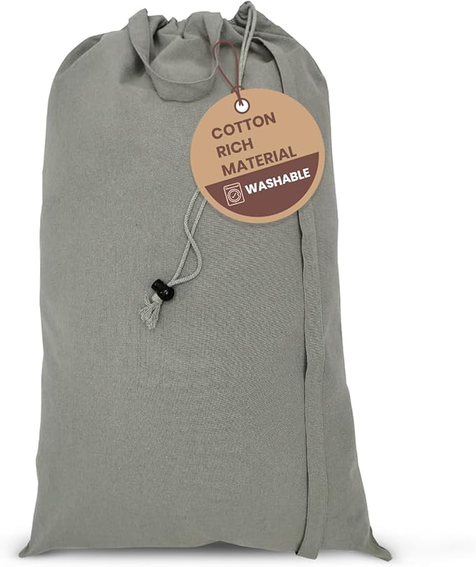 LFH Home Cotton Canvas Extra Large Laundry Bag by LFHHomePrivateLimited
