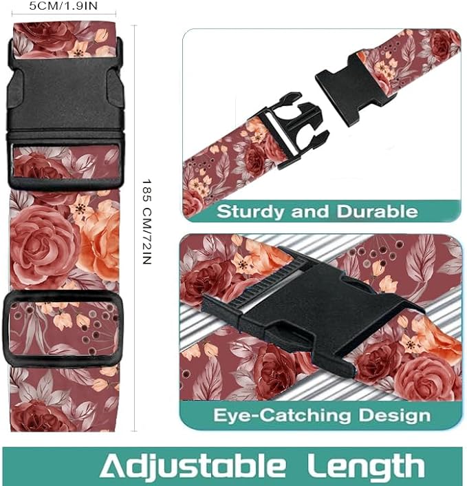 Luggage Straps for Suitcases Travel Belt Accessories, Cute Suitcase Strap - Image 5