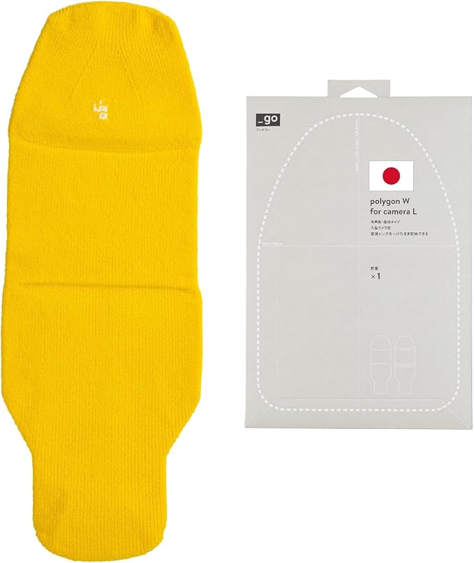 Camera Cover, Polygon W, Made in Japan, L size by PACKINGKNIT_GO