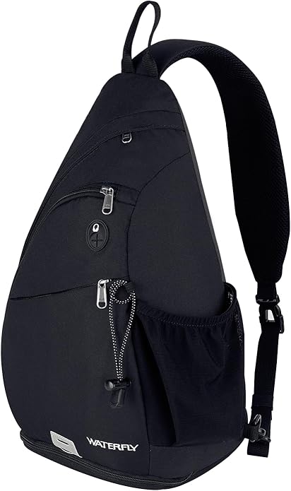 WATERFLY Large Crossbody Sling Bag: Over Shoulder Backpack Daypack Casual Cross by Waterfly