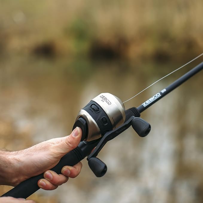 Zebco 33 Spinning Reel and Telescopic Fishing Rod Combo - Image 8