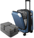 LEVEL8 Grace Carry On Luggage Airline Approved, 20 Inch Expandable Hardside by LEVEL8