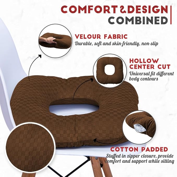 Stuffed Donut Pillow Seat Cushion | - Image 2