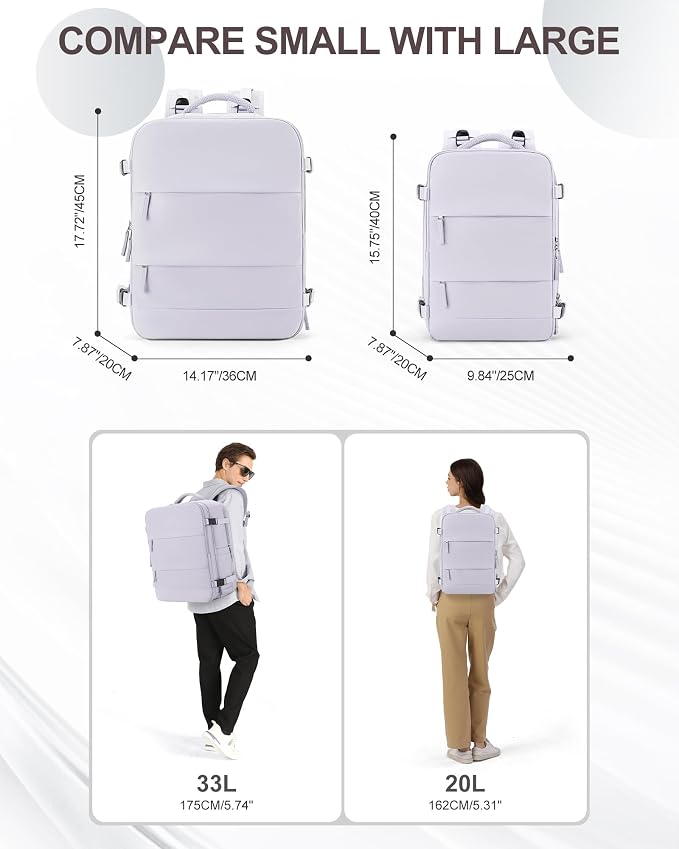 coowoz Large Travel Backpack Carry On - Image 7