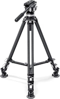 Leofoto LVC-193C Carbon Fiber Twin Leg Video Tripod+BV-15 Fluid Head by Leofoto