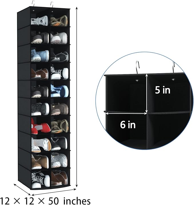 coastal rose Hanging Shoe Organizer - Image 3