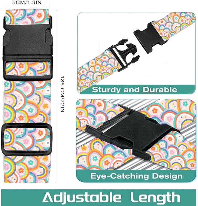 Luggage Straps for Suitcases Travel Belt Accessories, Cute Suitcase Strap - Image 5