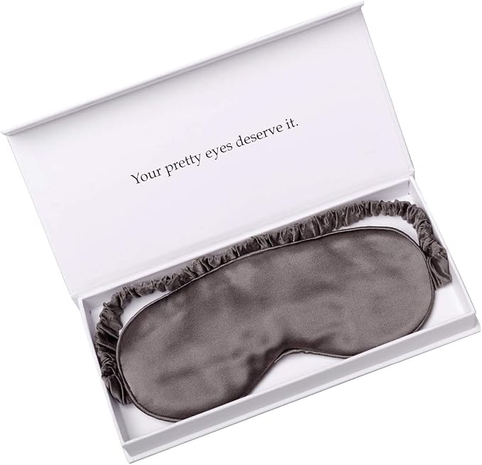Silk Sleep Mask Light Blocking Luxury 100% Mulberry 19mm Silk Eye Mask Eye - Image 7