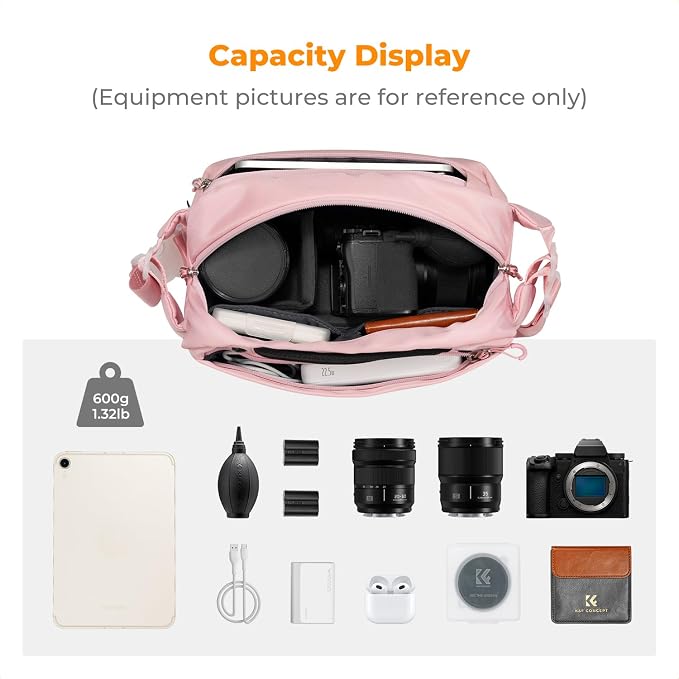 K&F Concept 2 in 1 Sling Bag Everyday Shoulder Bag & Multifunction Photography - Image 2