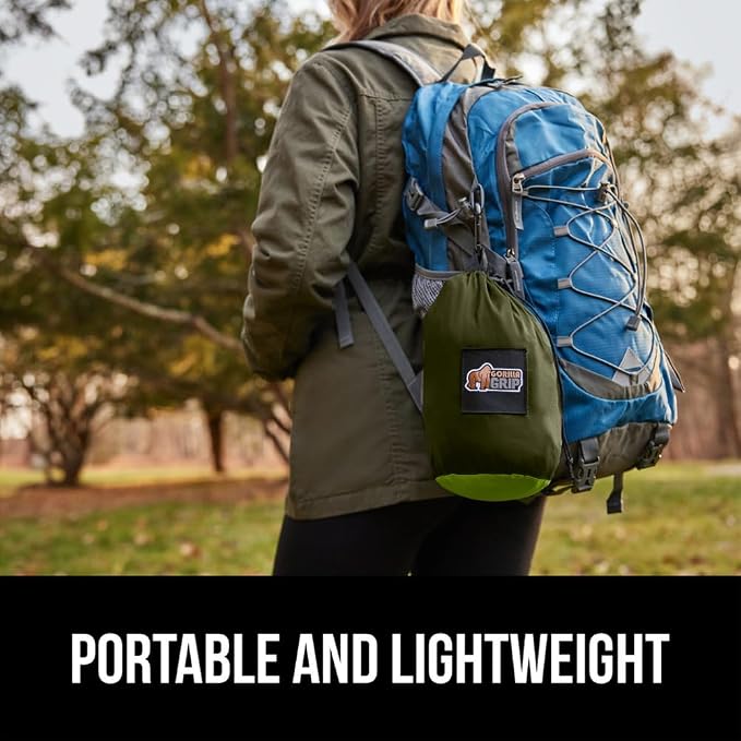 GORILLA GRIP Durable Portable Camping Hammock, Holds 500lbs - Image 6