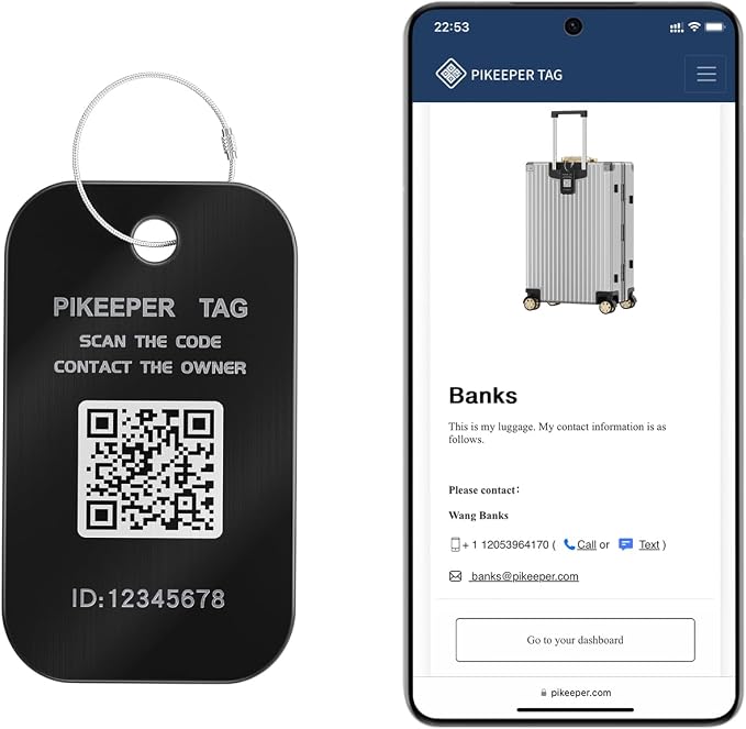 Smart Luggage Tag by PIKEEPER