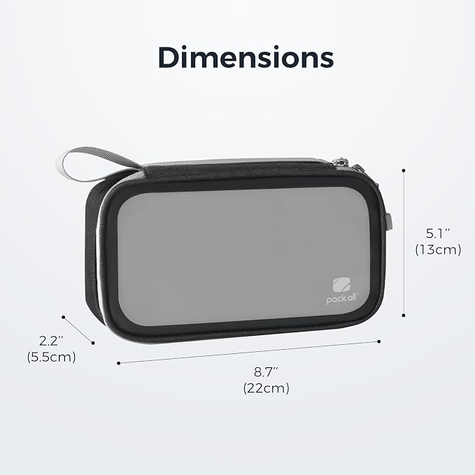 pack all Clear Electronic Organizer, TPU Cable Organizer Bag, Compact Cord - Image 6