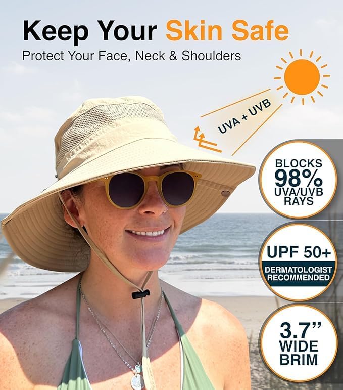 GearTOP Safari Sun Hat for Men and Sun Hats for Women UV Protection UPF 50+ - Image 2