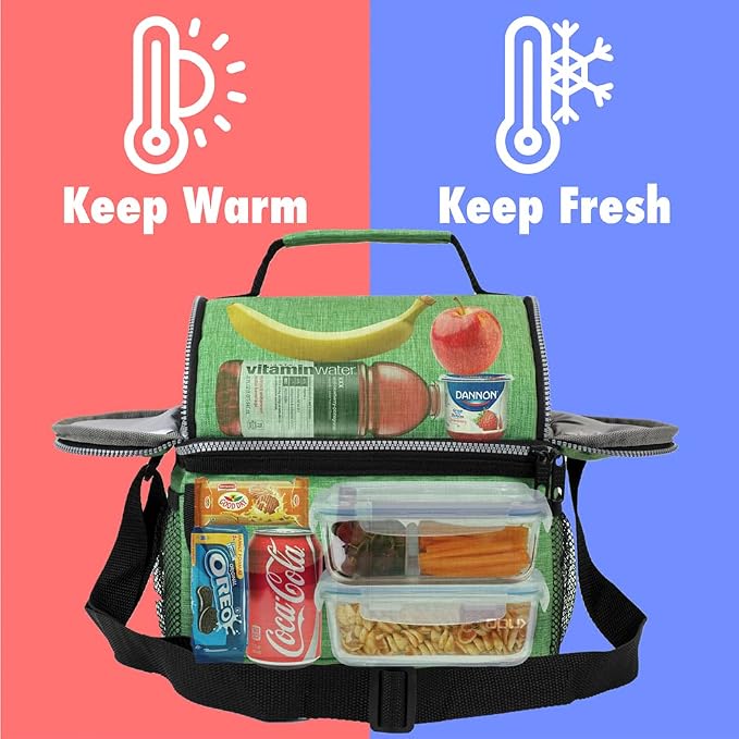 opux Lunch Box for Men, Adult Lunch Box Cooler, Insulated Lunch Bag Women - Image 2