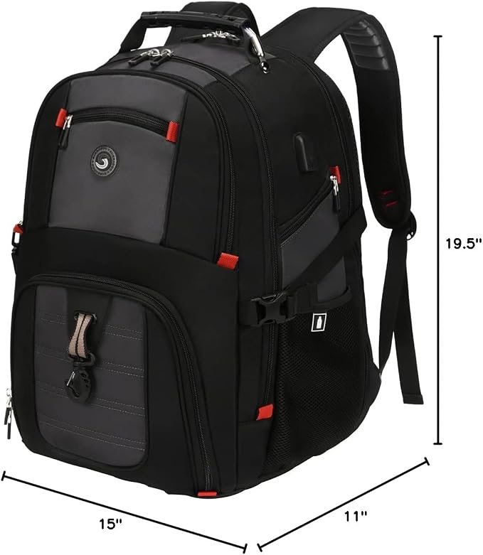 SHRRADOO Extra Large 50L Travel Laptop Backpack - Image 8