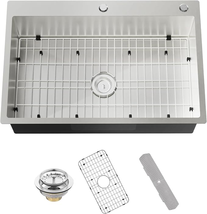 Stainless Steel Drop In 33x22 Inch Kitchen Sink by Koardink
