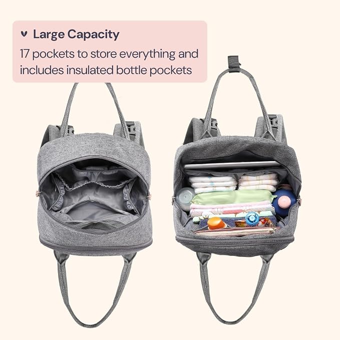 BabbleRoo Diaper Bag Backpack - Image 4