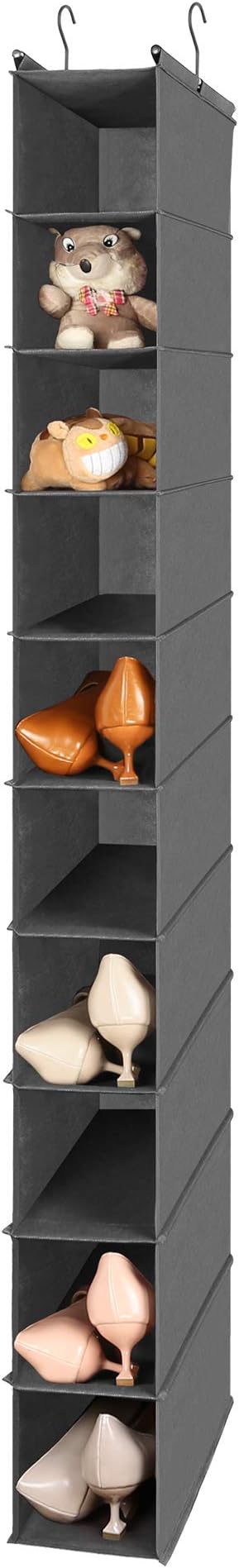 MAX Houser 10-Shelf Hanging Shoe Shelf Organizer, Hanging Shoe Storage - Image 4