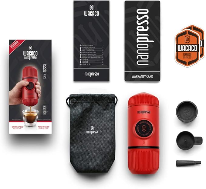 WACACO Nanopresso Portable Espresso Maker, Upgrade Version of Minipresso - Image 7
