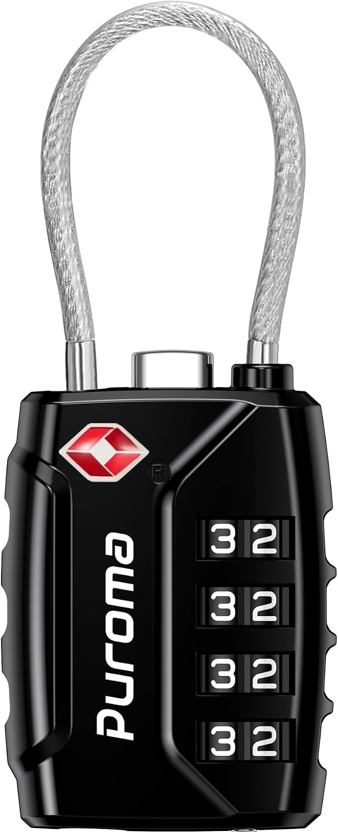 Puroma TSA Approved Luggage Locks, 4 Digit Combination Travel Locks Resettable by Puroma