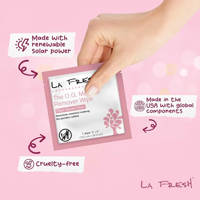 La Fresh Makeup Removal Facial Cleansing Wipes, Waterproof - Image 7