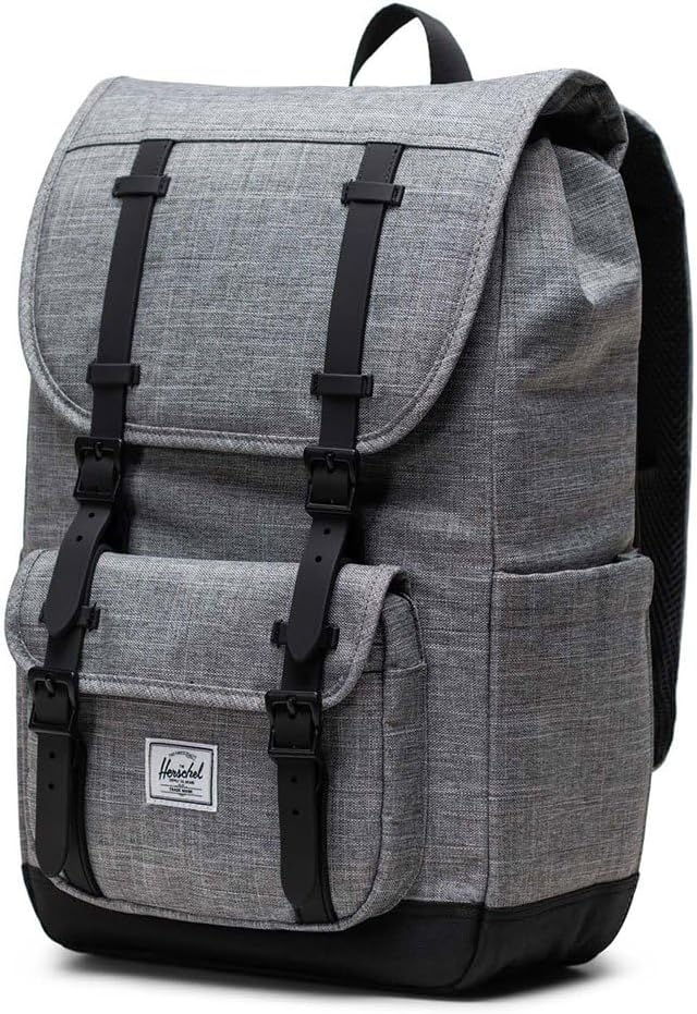 Herschel Supply Co. Little America Mid, Raven Crosshatch, One Size by Herschel