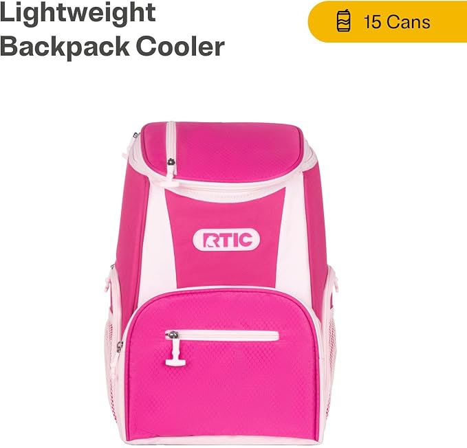 RTIC 15 Can Lightweight Backpack Cooler Soft Insulated Portable Bag - Image 2