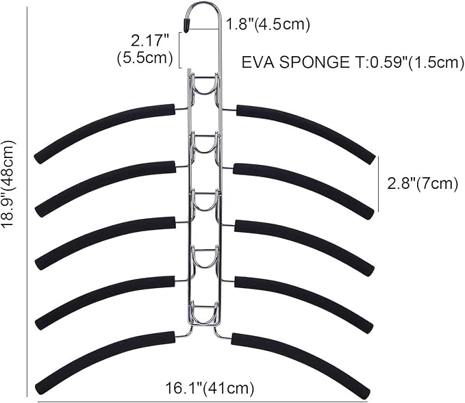 Nature Smile No Shoulder Bump Multiple Sweater Coat Clothes Hangers - Image 4