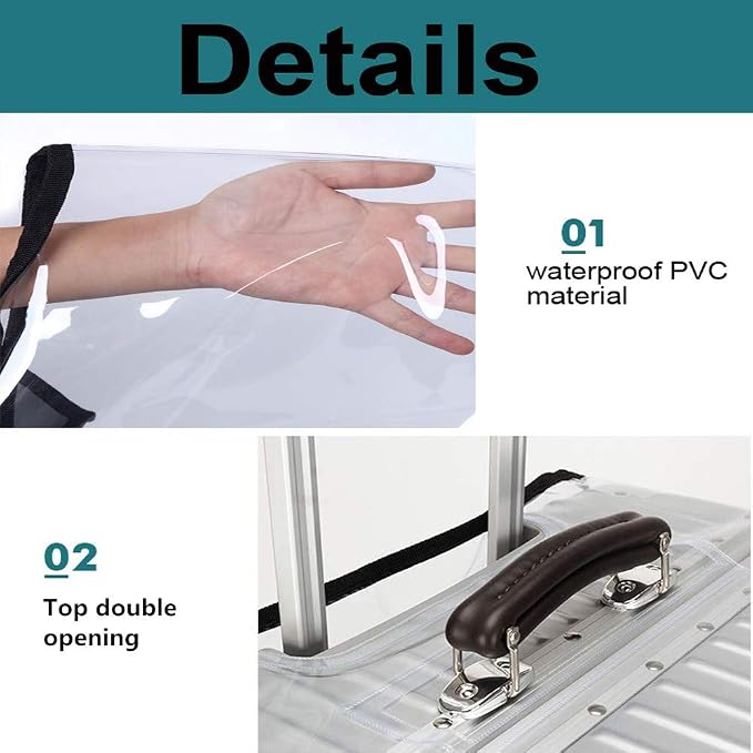 24 Inch PVC Luggage Protector Cover - Image 2