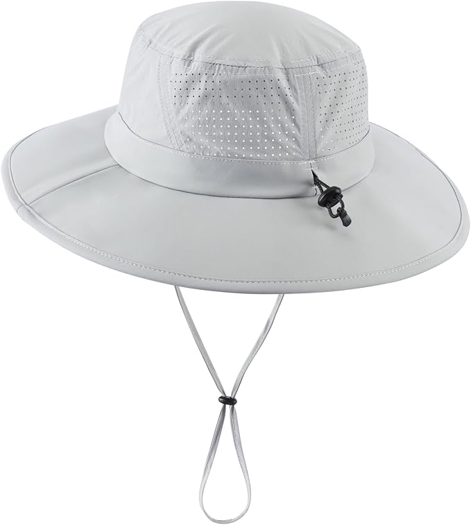 Home Prefer UPF 50+ Sun Hats for Men Women Foldable Wide Brim Fishing Hat Quick - Image 2