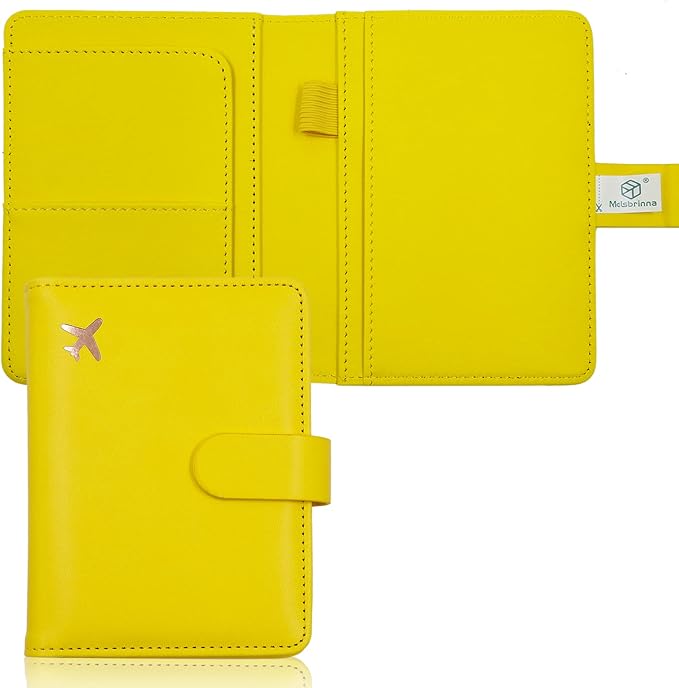Melsbrinna Premium Leather Passport Holder Covers Case, Waterproof Rfid by Melsbrinna