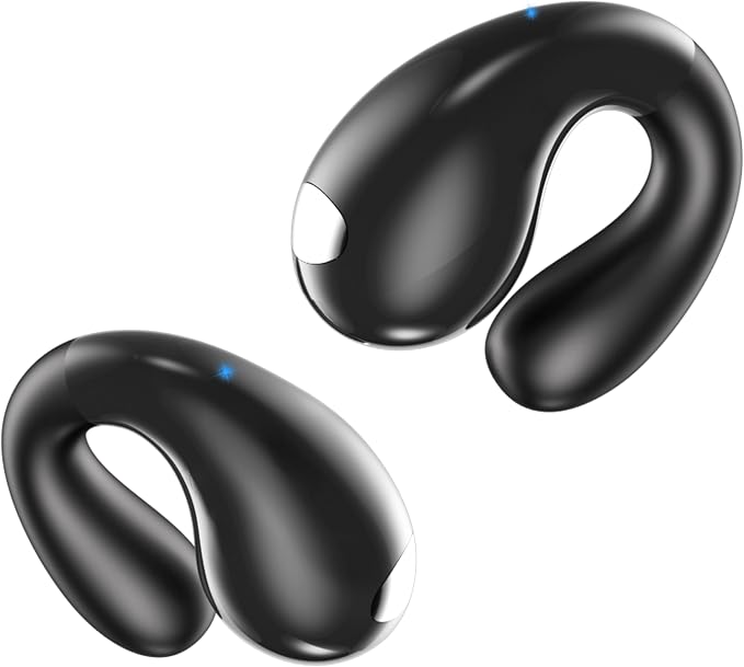Open Ear Earbuds Wireless Bluetooth 6.1 Earphones, Flexible Clip On Ear buds by VNMN