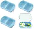 4PCS Small Pill Case Travel Pill Box Cute Pill Organizer by INVODA