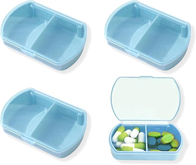 4PCS Small Pill Case Travel Pill Box Cute Pill Organizer by INVODA