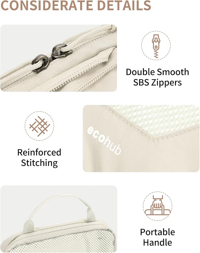 ECOHUB 4 Set /6 Set Packing Cubes - Image 5