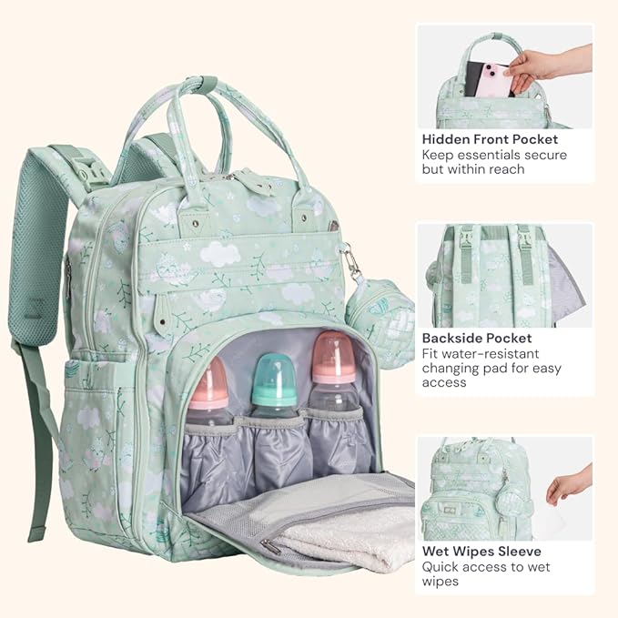 BabbleRoo Diaper Bag Backpack - Image 5