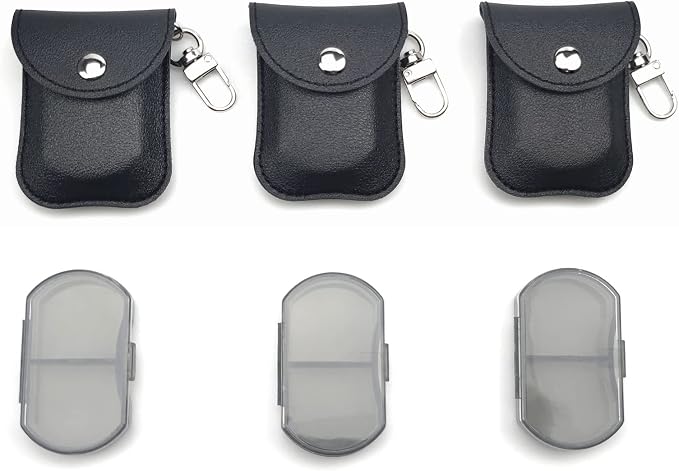 VOFOON 3 Pack Small Pill Organizer, Travel Pill Box by VOFOON