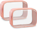 Moyad TSA Approved Clear Toiletry Bag, 2 Pack Quart Size 3-1-1 Liquids Pouch by Moyad