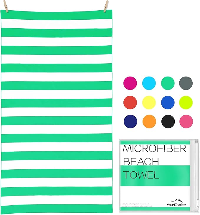 Your Choice Microfiber Quick Dry Sand-Free Beach Towel by YourChoice