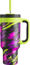 POWCAN 40 oz Tumbler with Handle, 2-in-1 Straw and Sip Lid, Dishwasher Safe by POWCAN