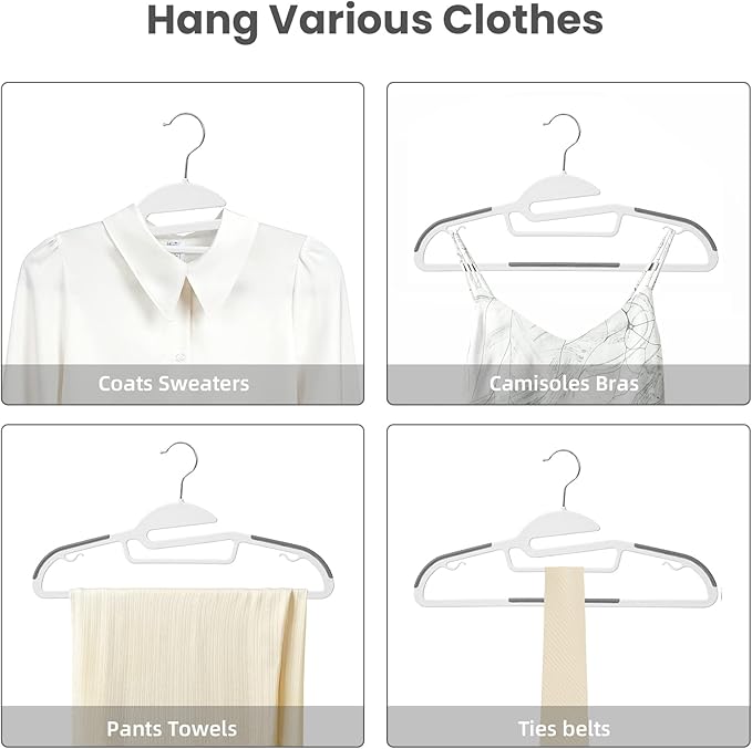 BAGAIL Plastic Hangers 50 Pack - Image 5