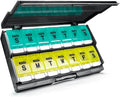 Extra Large Weekly Pill Organizer 2 Times a Day by Remtise