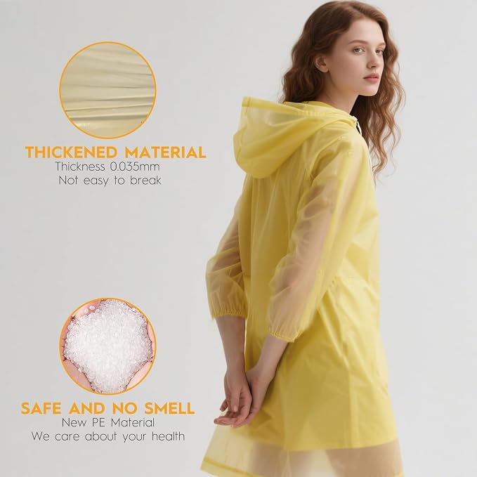 Bruvoalon 6 & 20 Pack Disposable Rain Ponchos - Image 4