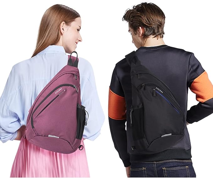 mixi Sling Bag Men Backpack Unisex One Shoulder Bag Hiking Travel Backpack - Image 6