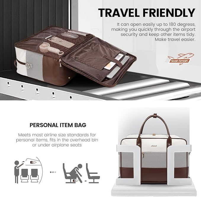 LOVEVOOK Weekender Travel Duffel Bag, Personal Item Duffle Bags - Image 4