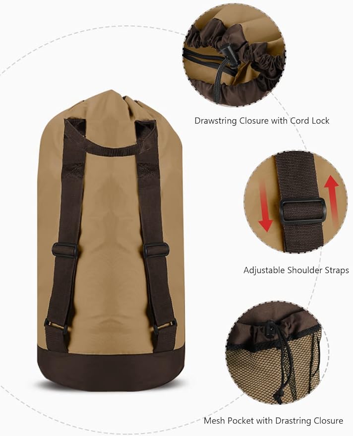 Dalykate Backpack Laundry Bag, Laundry Backpack - Image 3