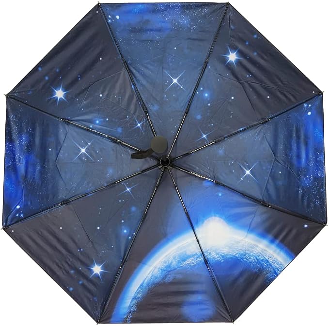 LLanxiry Compact Travel Umbrella, Mini Windproof Umbrellas - Image 2