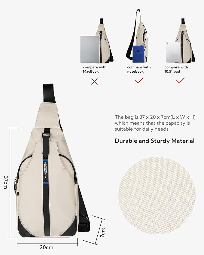 WATERFLY Small Crossbody Sling Backpack Anti Theft Backpack - Image 2
