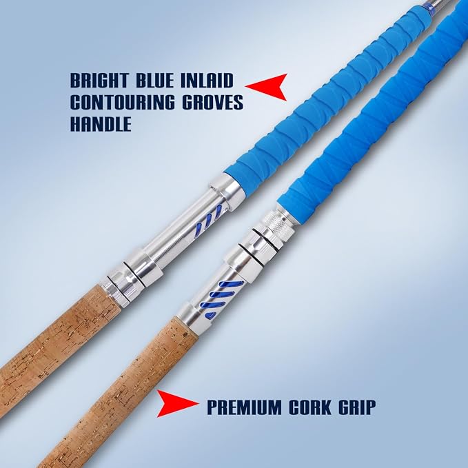 Fiblink Saltwater Fishing Rod Heavy Duty Trolling Rod Conventional Boat Standup - Image 4