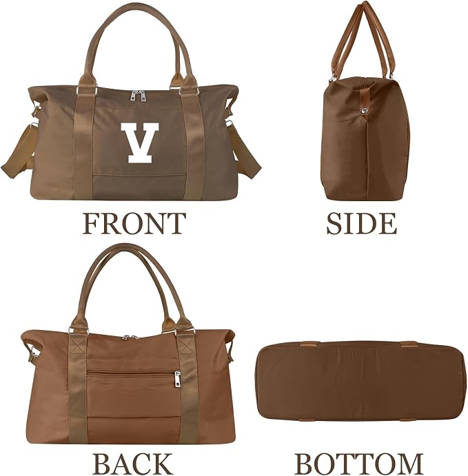 Birthday Graduation Gifts for Daughter, Initial Travel Duffel Bag Sports Gym - Image 9